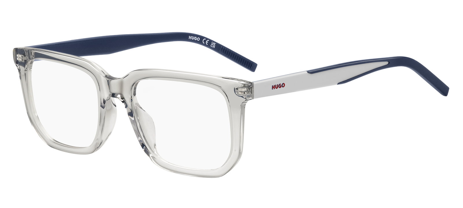 Das Bild zeigt die HUGO Fassung HG1340/G KB7 leicht seitlich., Zubehor, Brillen, Sonnenbrille
